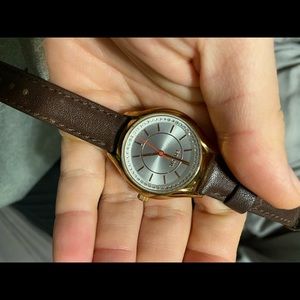Leather Fossil Watch